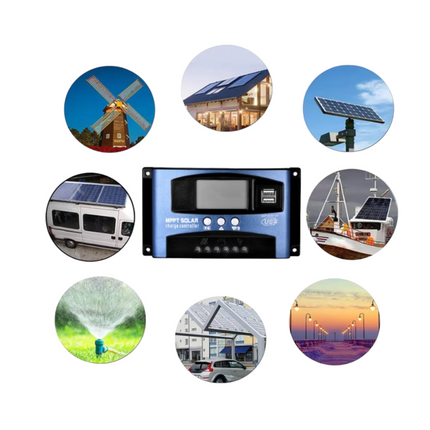 Controler solar MPPT 100A pentru panouri fotovoltaice 12-24V