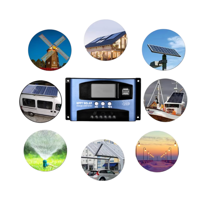 Controler solar MPPT 60A pentru panouri fotovoltaice 12-24V