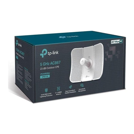 CPE exterior TP-Link CPE710, 5 GHz AC867, antena 23 dBi, Gigabit, IP65, Passive PoE - imagine 5