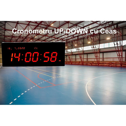 Cronometru ceas incorporat, telecomanda, Rosu