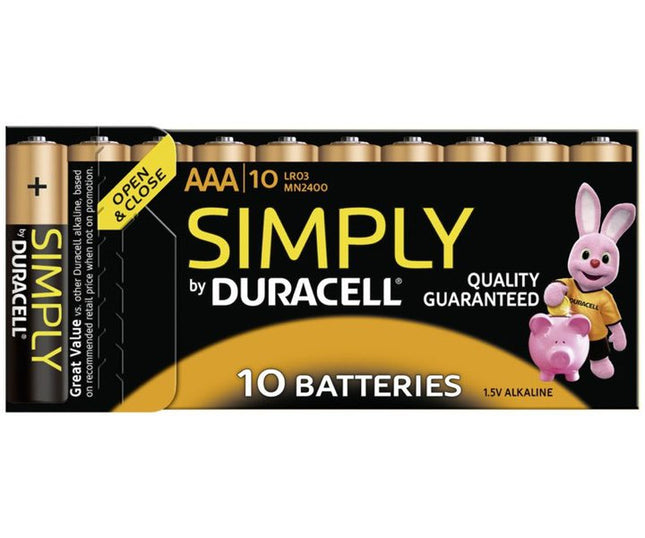Set 10 baterii R3 Duracell Simply