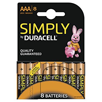 Set 8 baterii R3 Duracell Simply