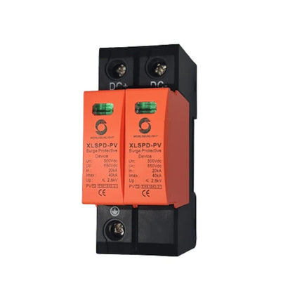 Siguranta descarcator supratensiune 500V DC SPD 2P pentru panouri fotovoltaice