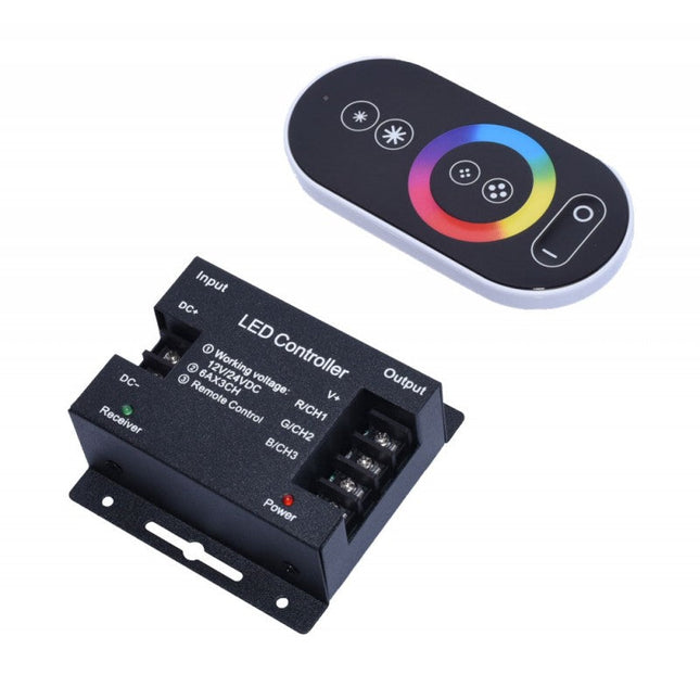 Controler tactil telecomanda banda RGB dimabil 12V 24V - Automatizari si control