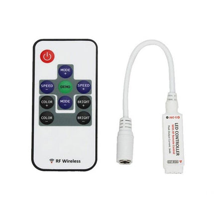 Mini controller pentru banda LED, 12V, 72W, 6A, telecomanda RF 10 taste