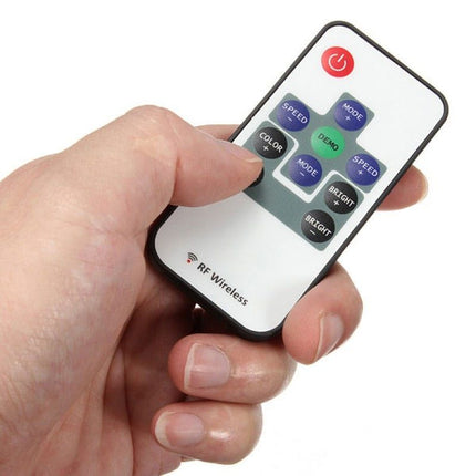 Mini controller pentru banda LED RGB, 12V, 144W, 12A, telecomanda RF 10 taste