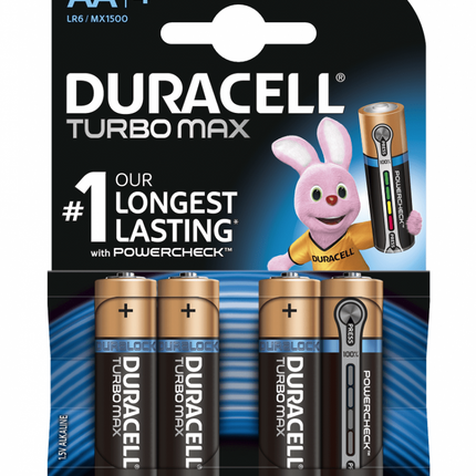 Baterii Alcaline AA LR6 1.5V DuraCell Optimum Cutie 4
