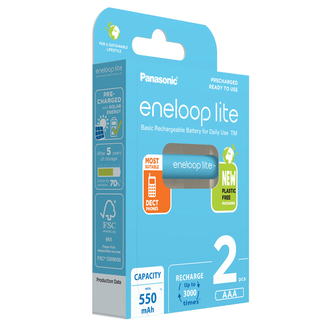 Eneloop Acumulatori Ni-Mh 1.2V AAA R3 550mAh Preincarcati Lite Blister 2