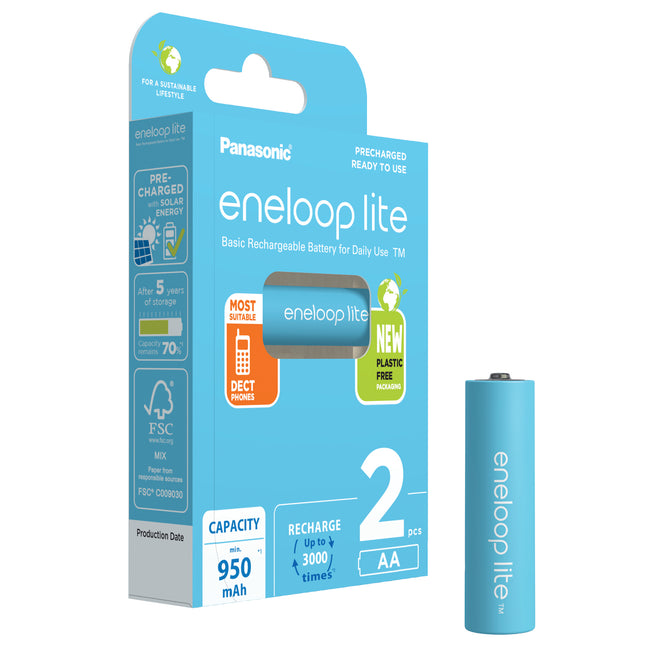 Eneloop Acumulatori Ni-Mh 1.2V AA R6 950mAh Preincarcati Lite Blister 2