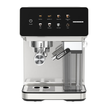Espressor automat Heinner CreamyBlend HEM-LK20DMLK, 20 bar, 1350 W, rezervor lapte 0.5 L, display tactil