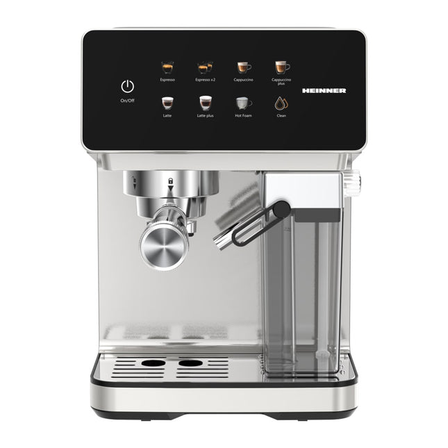 Espressor automat Heinner CreamyBlend HEM-LK20DMLK, 20 bar, 1350 W, rezervor lapte 0.5 L, display tactil