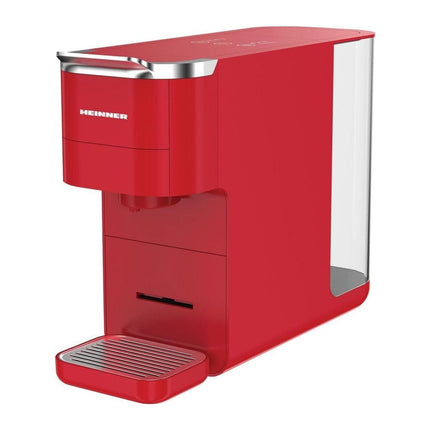 Espressor cu capsule Heinner Cafe Supreme HEMC-DD15RED, compatibil Nespresso / Dolce Gusto / ESE, 1.5 L, rosu