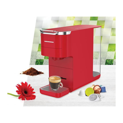Espressor cu capsule Heinner Cafe Supreme HEMC-DD15RED, compatibil Nespresso / Dolce Gusto / ESE, 1.5 L, rosu - imagine 4