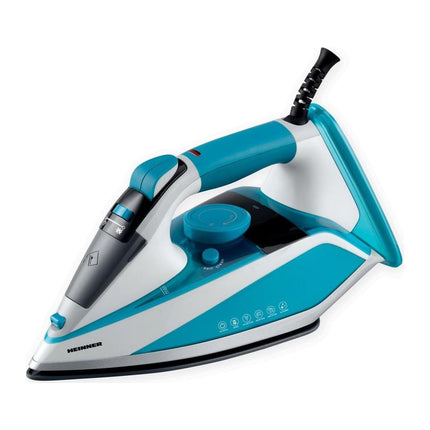 Fier de calcat Heinner HSI-2400LGR, 2400 W, talpa ceramica, 350 ml, auto-curatare, anti-calcar