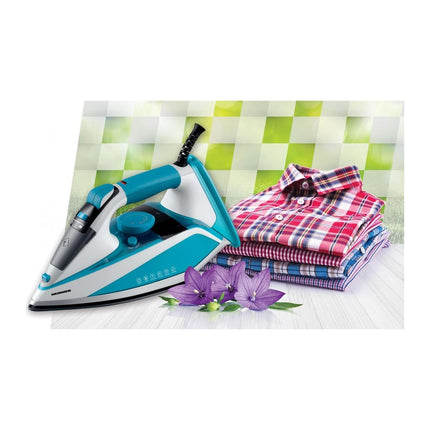 Fier de calcat Heinner HSI-2400LGR, 2400 W, talpa ceramica, 350 ml, auto-curatare, anti-calcar - imagine 2