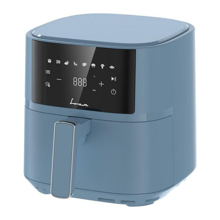 Friteuza cu aer cald Fram FAF-B6BL17SQ, 5.7 L, 1700 W, display digital, 8 programe, bleu