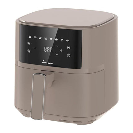 Friteuza cu aer cald Fram FAF-B6CR17SQ, 5.7 L, 1700 W, display digital, 8 programe, crem