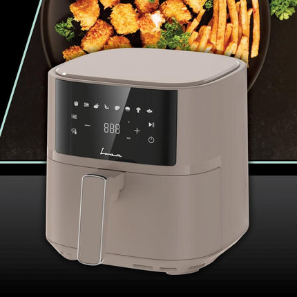 Friteuza cu aer cald Fram FAF-B6CR17SQ, 5.7 L, 1700 W, display digital, 8 programe, crem - imagine 2