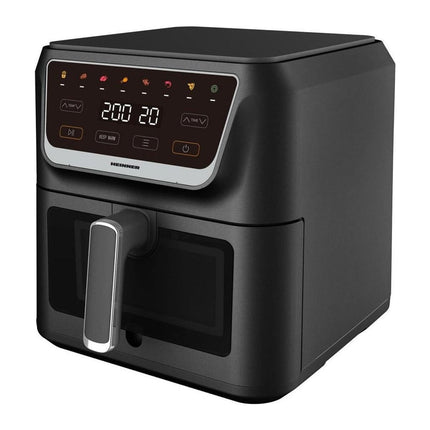 Friteuza cu aer cald Heinner CrispPro Chef HAF-H8BK1700, 8 L, 1700 W, fereastra, 8 programe, negru