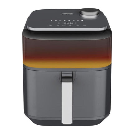 Friteuza cu aer cald Heinner CrispSteam Elite HAF-H7DLST1800, 6.7 L, 1800 W, functie spray apa, fereastra