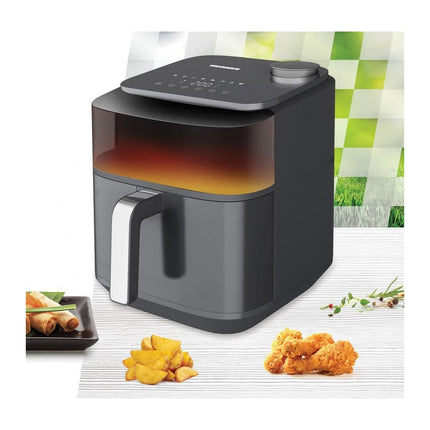 Friteuza cu aer cald Heinner CrispSteam Elite HAF-H7DLST1800, 6.7 L, 1800 W, functie spray apa, fereastra - imagine 3