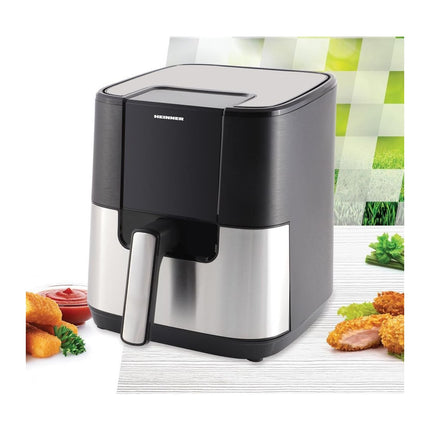 Friteuza cu aer cald Heinner HealthyEra 15 HAF-H6BKS1500, 5.5 L, 1500 W, display tactil, 8 programe - imagine 4