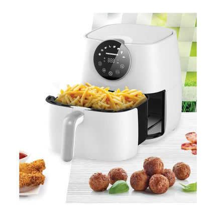 Friteuza cu aer cald Heinner SmartFry HAF-B6WH1700, 5.7 L, 1700 W, display tactil, 8 programe, alb - imagine 5