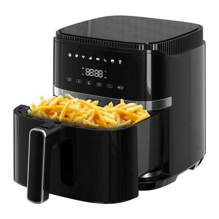 Friteuza cu aer cald Heinner VarietyFry HAF-B5BK1500, 5 L, 1500 W, display tactil, 8 programe, negru - imagine 2