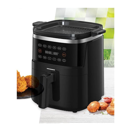Friteuza cu aer cald si grill Heinner VastCook HAFG-B5BK2600, 5 L, 2600 W, 2 in 1 - imagine 6