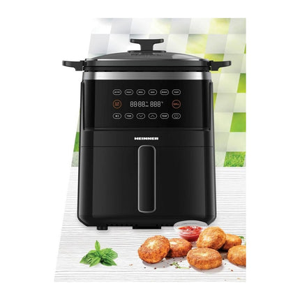 Friteuza cu aer cald si grill Heinner VastCook HAFG-B5BK2600, 5 L, 2600 W, 2 in 1 - imagine 7