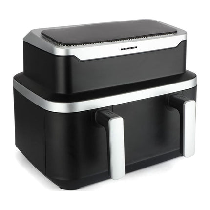 Friteuza dubla cu aer cald Heinner HAF-DDB9BK26, 9 L (2 x 4.5 L), 2600 W, 10 programe, negru - imagine 5