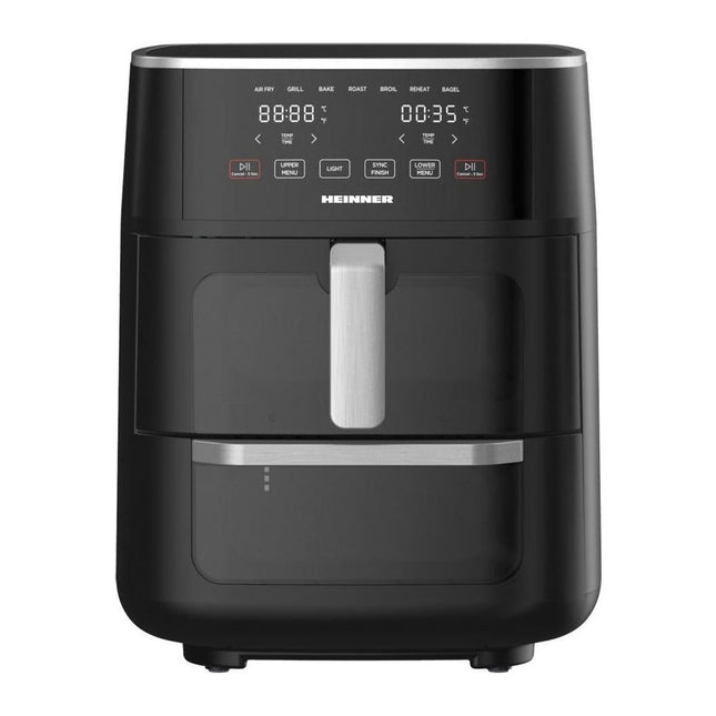 Friteuza dubla cu aer cald Heinner OvenFry Cook HAFO-M11BK1700, 11 L (6 L + 5 L), 1850 W