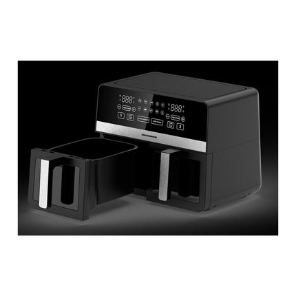 Friteuza dubla cu aer cald Heinner SimCook HAF-K10DB24BK, 9.5 L, 2400 W, 10 programe, decongelare - imagine 3