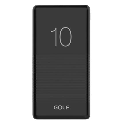 Baterie Externa PowerBank Negru 10000mA cu 2 iesiri USB 2.1A si 1A, Port Incarcare microUSB, Golf G80