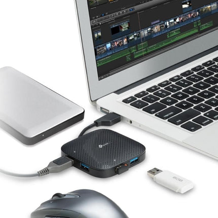 Hub USB 3.0 TP-Link UH400, 4 porturi USB-A, 5 Gbps, negru - imagine 8