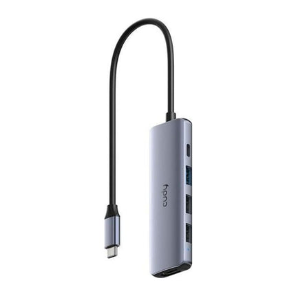 Hub USB-C 5 in 1 Cudy UH405, HDMI 4K, USB-C PD 100 W, 1x USB 3.0 + 2x USB 2.0, aluminiu - imagine 4