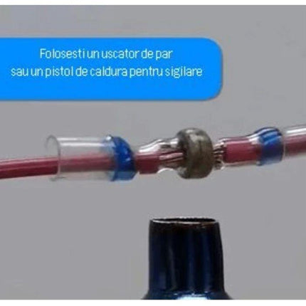 Conectori rapizi inel Cositor Tub Termocontractabil