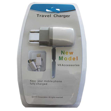 Incarcator priza 3 mufe Iphone/microusb/Samsung