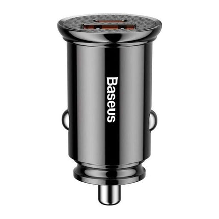 Incarcator auto Baseus Circular, 30 W, USB-A + USB-C, PD / QC 4.0, negru - imagine 2