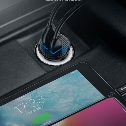Incarcator auto Baseus Circular, 30 W, USB-A + USB-C, PD / QC 4.0, negru - imagine 5