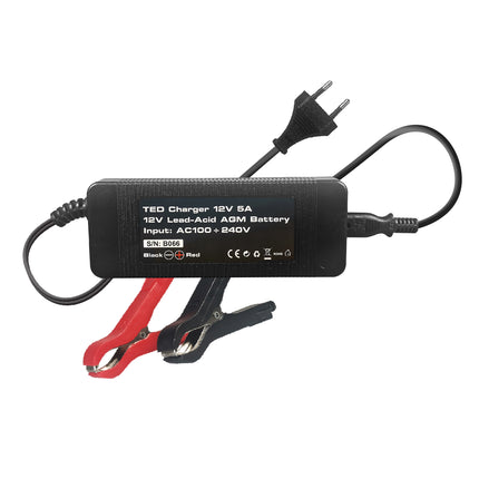 Incarcator Acumulator 12V Putere Incarcare 5A, Incarca Baterie Pana la 100 Ah, TED TED003560