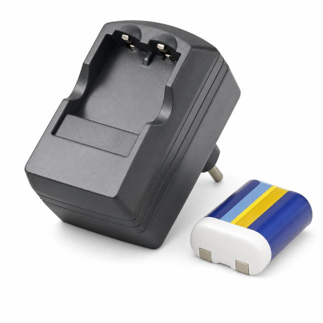 Incarcator Litiu-Ion Compatibil 6V 2CR5 cu Acumulator Inclus Capacitate 500mA si Descarcare Maxima 2.5Ah