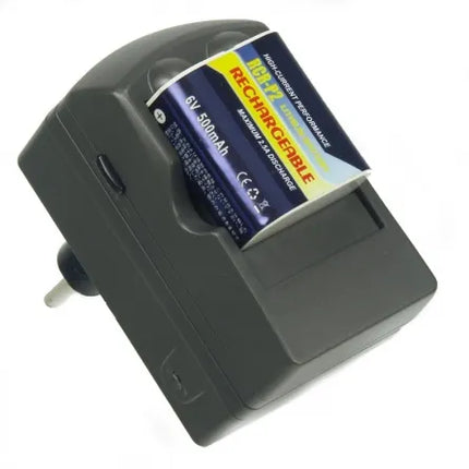 Incarcator Litiu-Ion Compatibil cu Acumulatori de 6V CR-P2 si 1 Canal de Incarcare Fara Acumulator Inclus