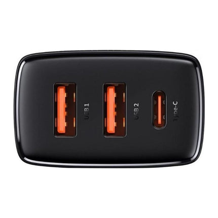 Incarcator retea Baseus Compact 30 W, 2x USB-A + 1x USB-C, Power Delivery 3.0, negru - imagine 7