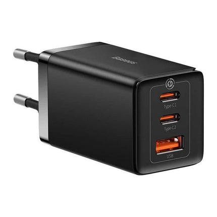 Incarcator retea Baseus GaN5 Pro 65 W, 2x USB-C + 1x USB-A, cablu USB-C 100 W inclus
