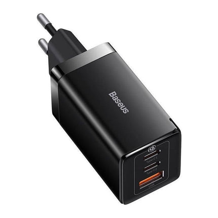 Incarcator retea Baseus GaN5 Pro 65 W, 2x USB-C + 1x USB-A, cablu USB-C 100 W inclus - imagine 2