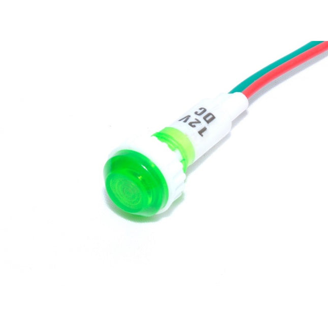 Indicator martor culoare verde fir 12V - Aparataj electric