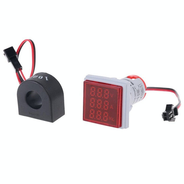 Indicator digital panou 3in1 culoare rosu AC - Aparataj electric