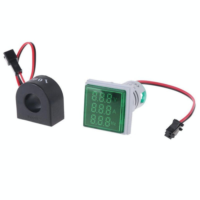 Indicator digital panou 3in1 culoare verde AC - Aparataj electric