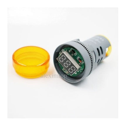 Voltmetru digital rotund culoare portocaliu 250V AC 500V